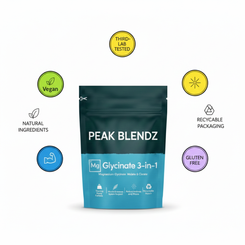 PEAK BLENDZ - Magnesium Glycinate 3-in-1 formula for Balance+